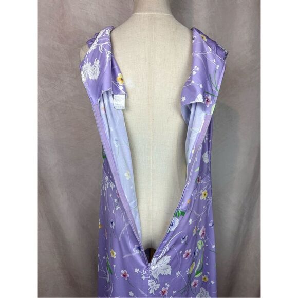 Vintage 1970s L/XL Floral Whimsical Dress Mod MCM Plus Size - Picture 12 of 12